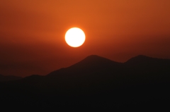 夕日