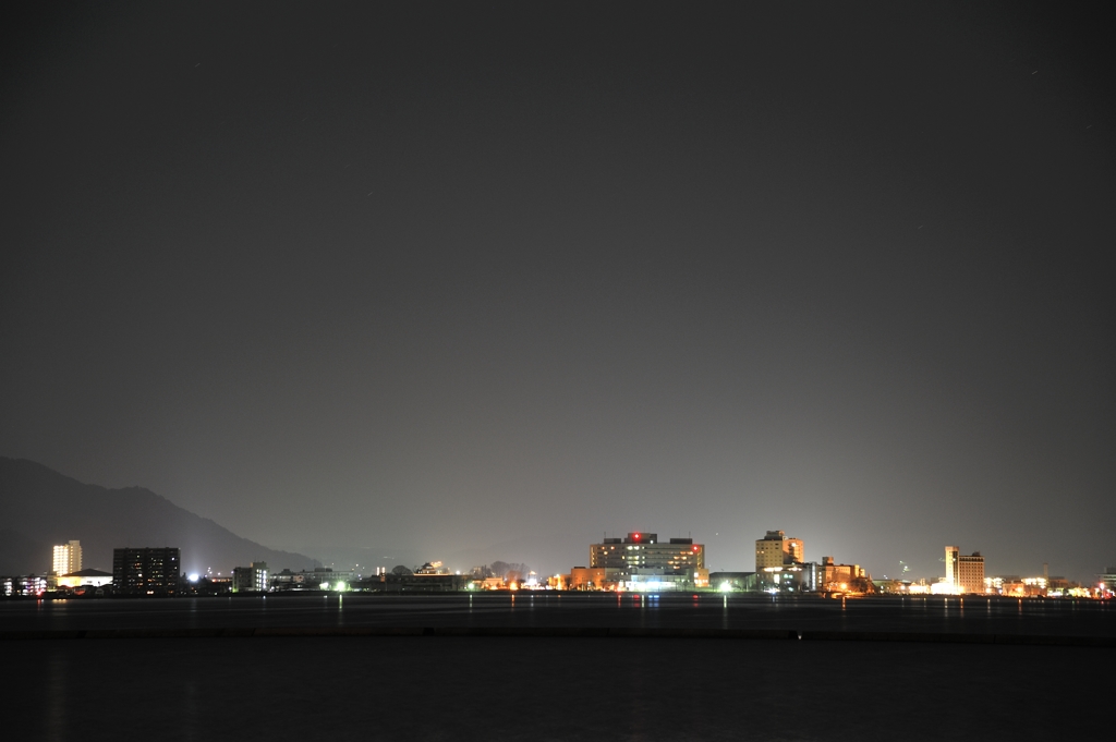 諏訪湖夜景