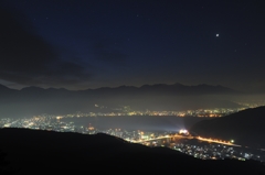 諏訪湖夜景２