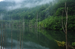 木曽王滝村自然湖