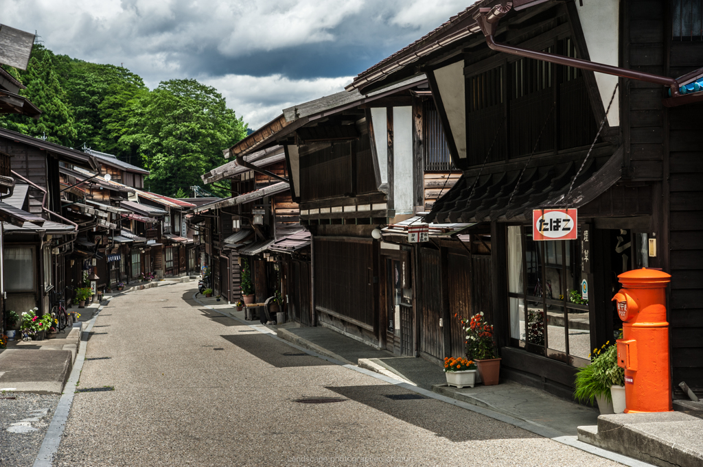 夏の奈良井宿