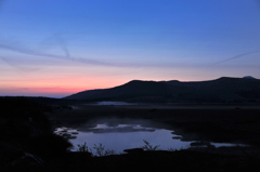 八島湿原の夜明け