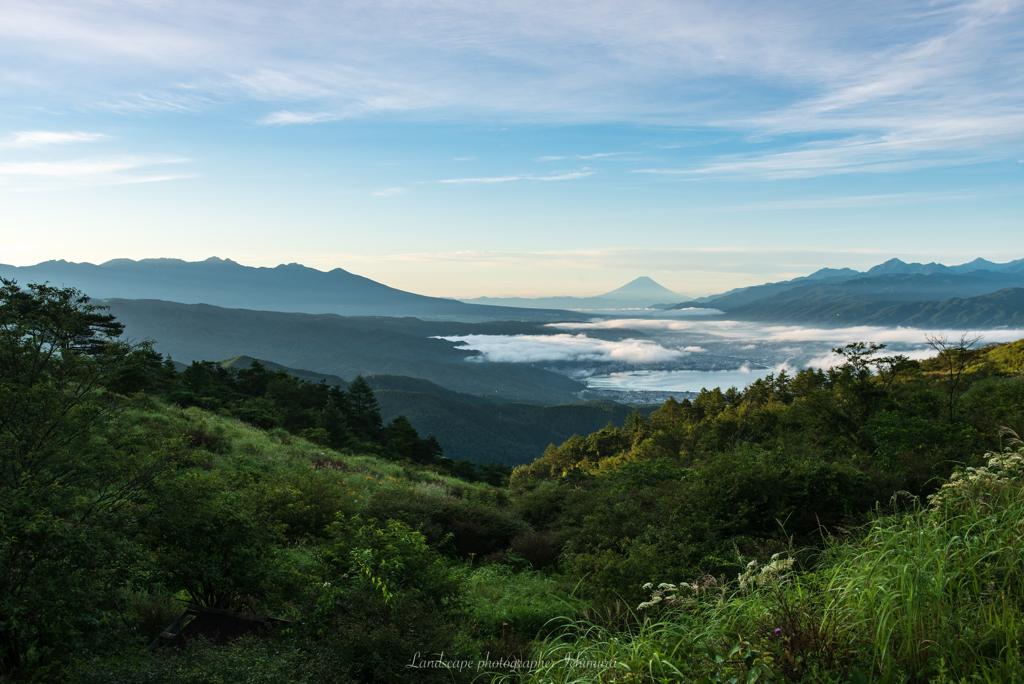 高原の朝