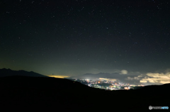 未明の霧ヶ峰から・・・