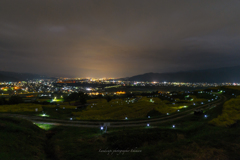 真夜中の棚田