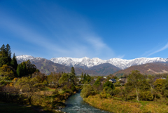 秋景＜白馬村＞