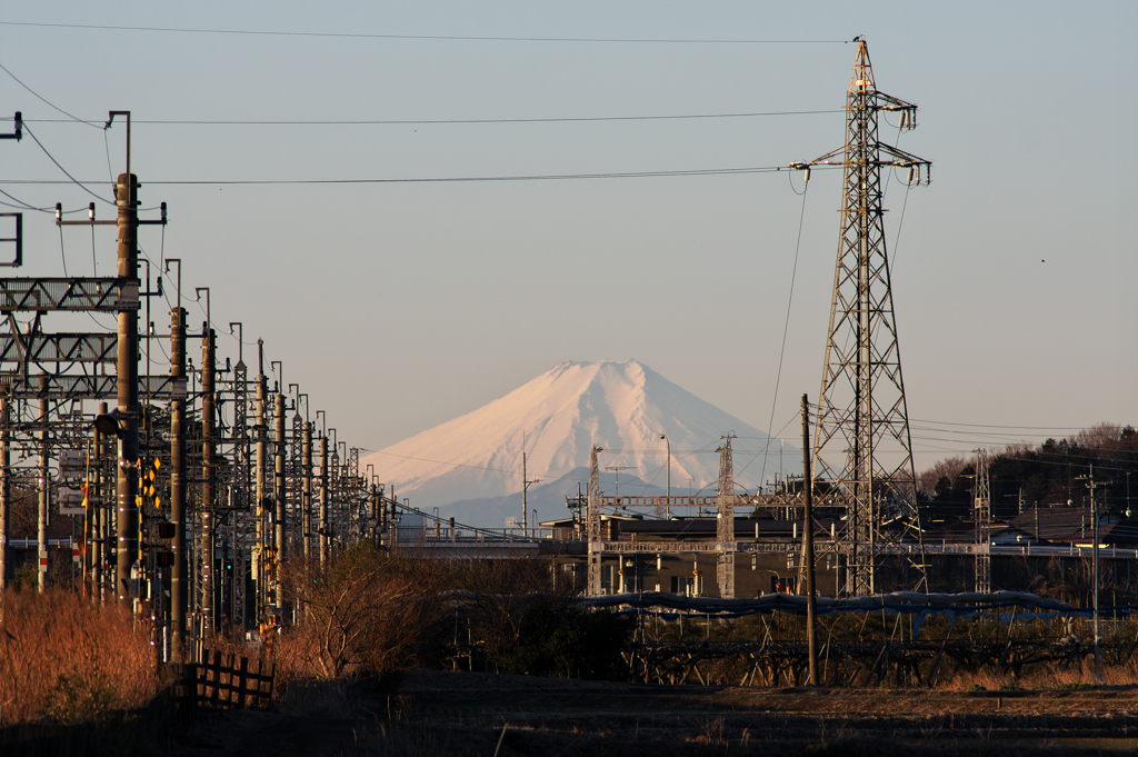 栃木から富士山