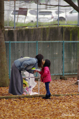 母娘のふれあい