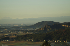 富士山と岩船山と三毳山