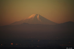 霞んでた富士山