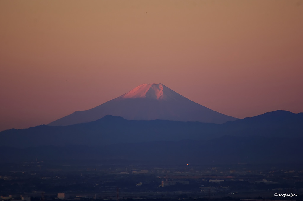 栃木から朝の富士