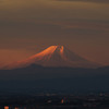 栃木からの朝焼けの富士