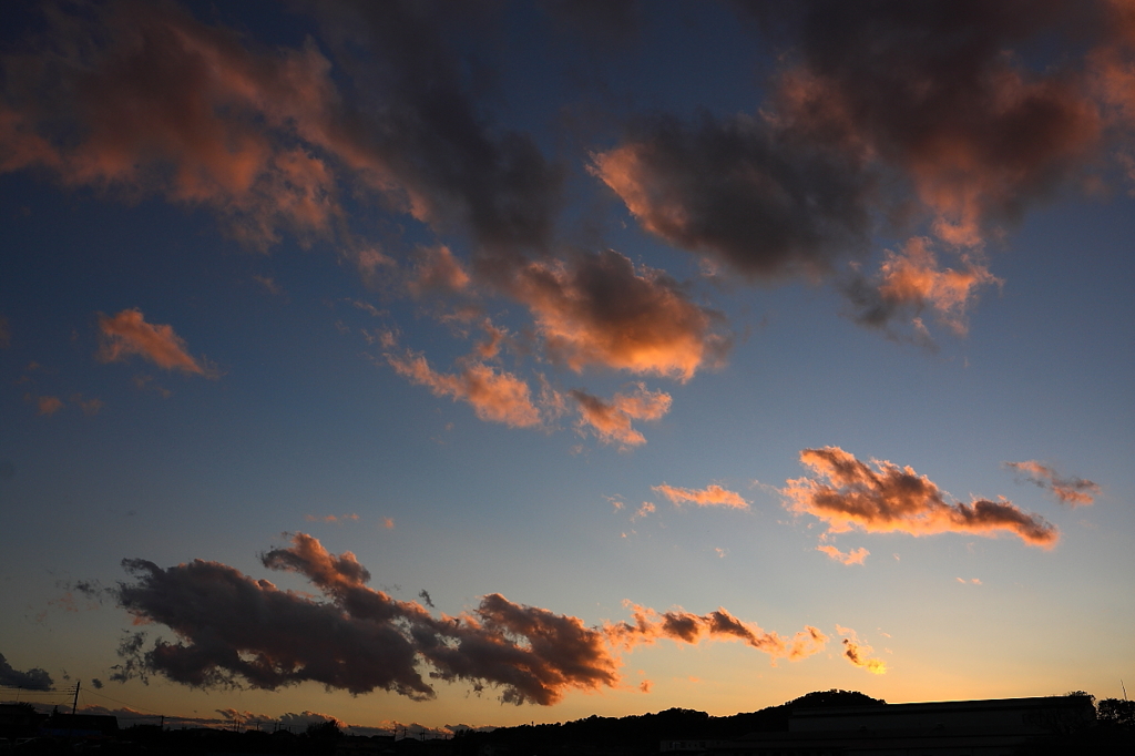 西の空