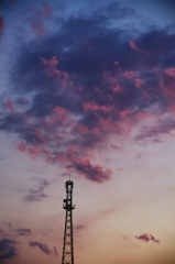 雲と鉄塔