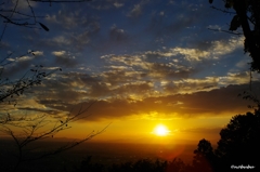 太平山からの朝日
