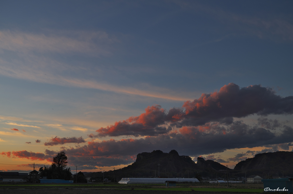 初頭の夕焼け