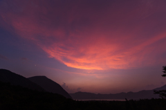 本栖の夕暮れ