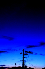 青い夕焼け
