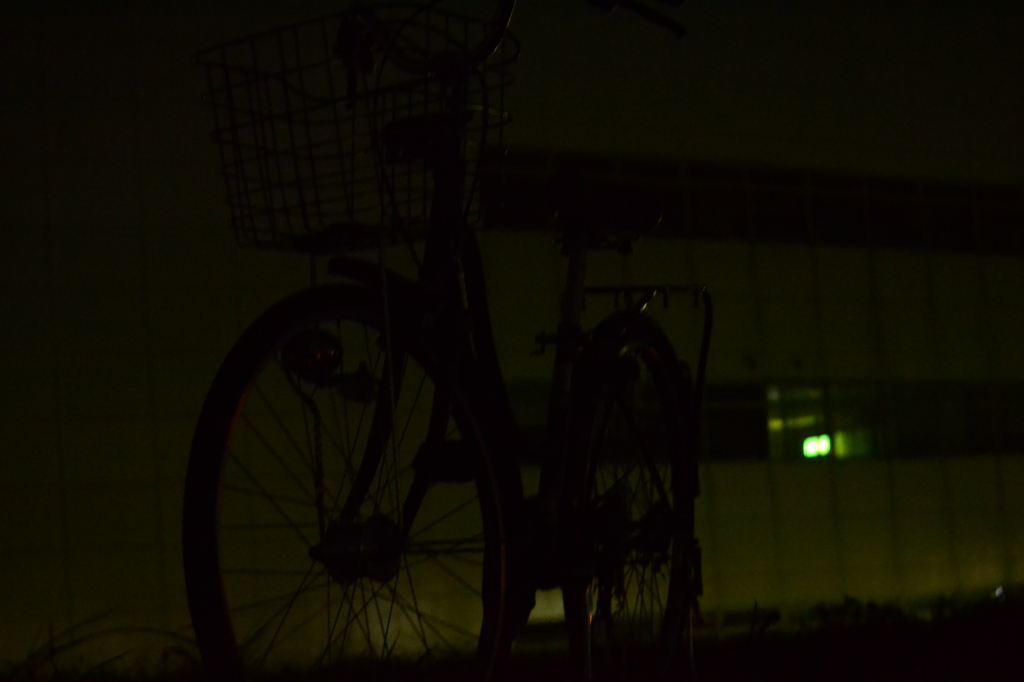 夜中の自転車