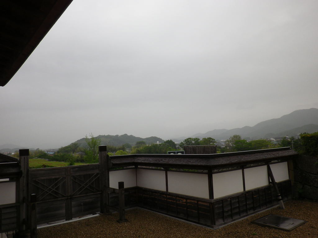 篠山城跡地・・二の丸からの眺め。