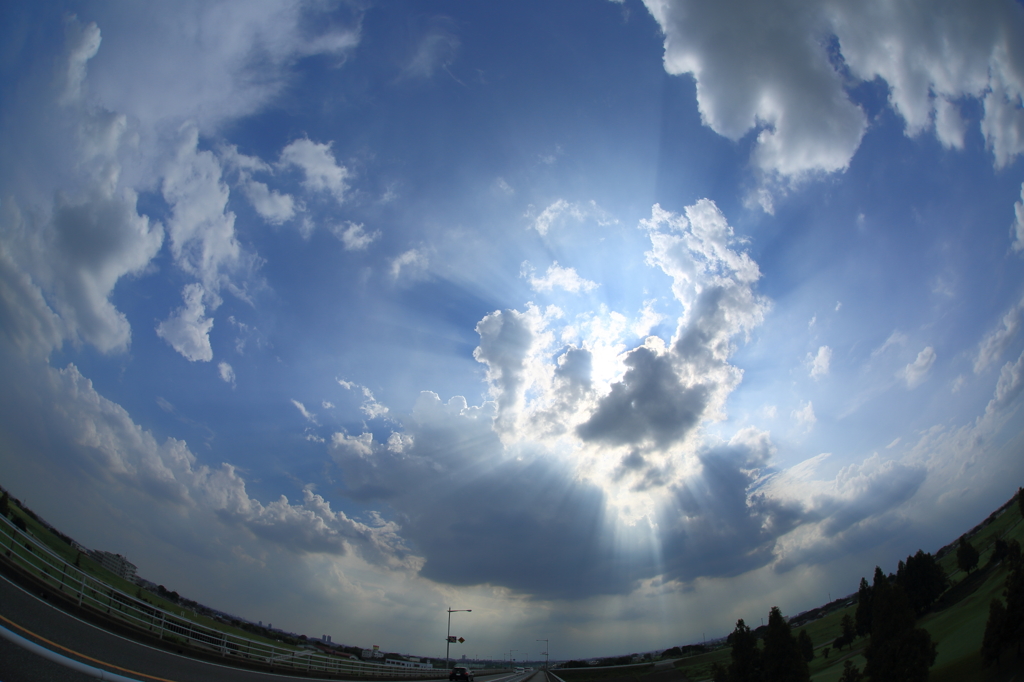 空を照らす