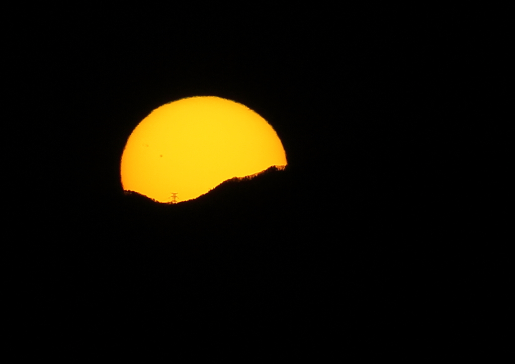 Sun sets