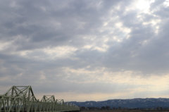 光芒と長生橋（長岡）