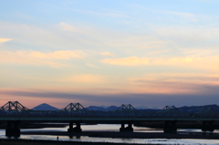 【長岡　長生橋】夕焼け小焼けの…