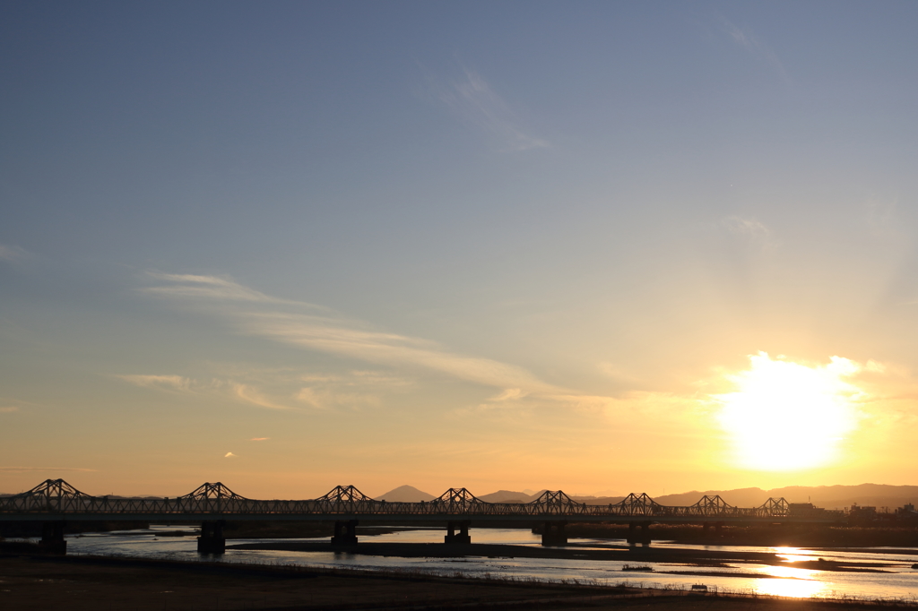 【長岡　長生橋】冬こそ…