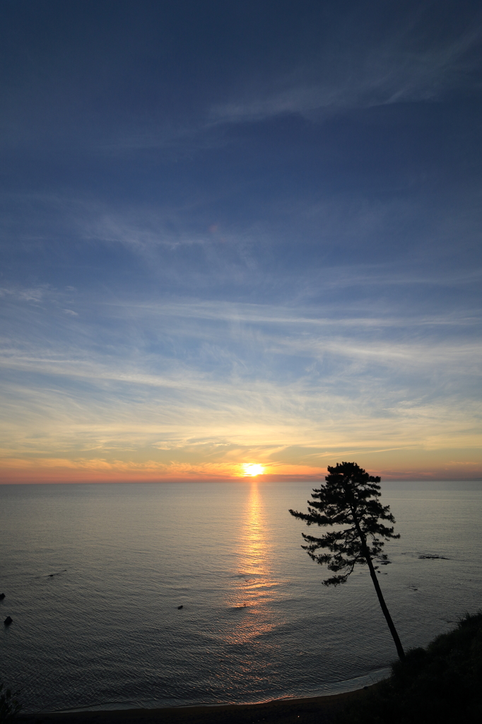 ※観音岬の夕暮れ（柏崎　観音岬）