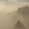 幻想の雲海滝（十日町　星峠の棚田）