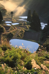 晩秋の古志高原