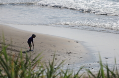 ボクだって…（柏崎市　高浜海水浴場）