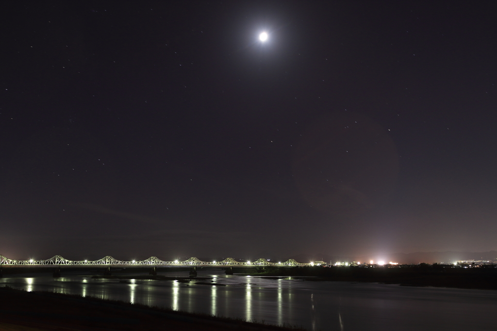 【長岡　長生橋】中秋の宴