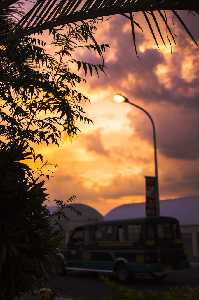 南国の夕空