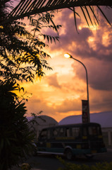 南国の夕空