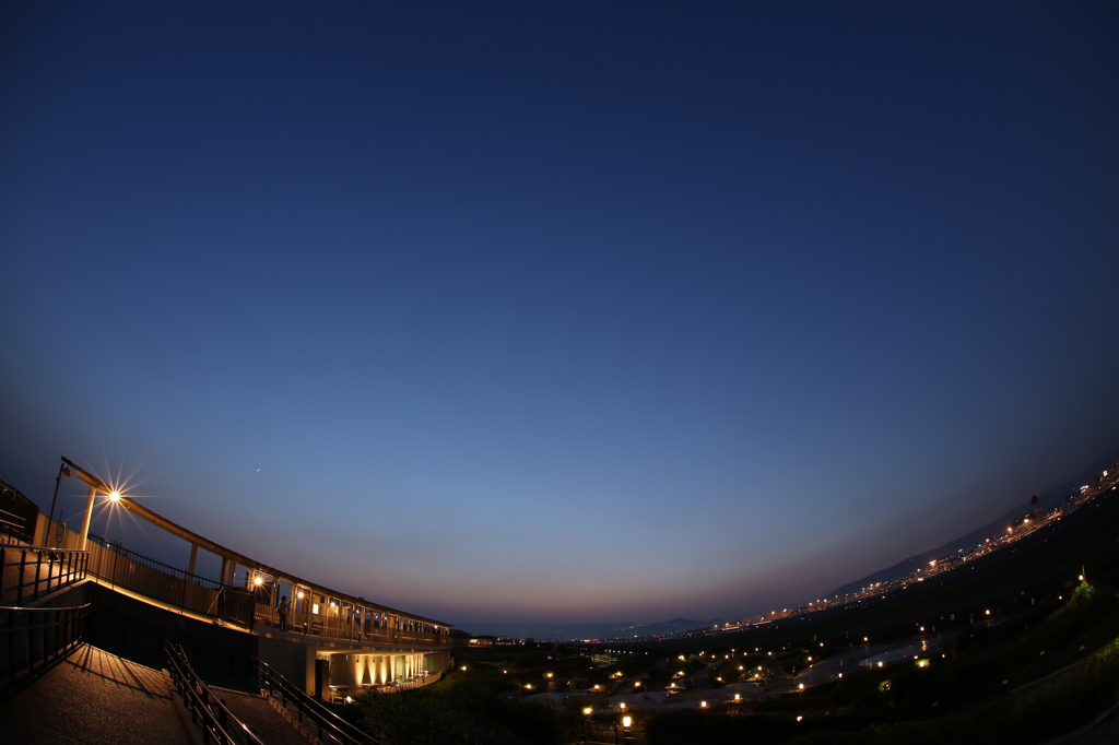 日没の空港