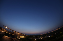 日没の空港