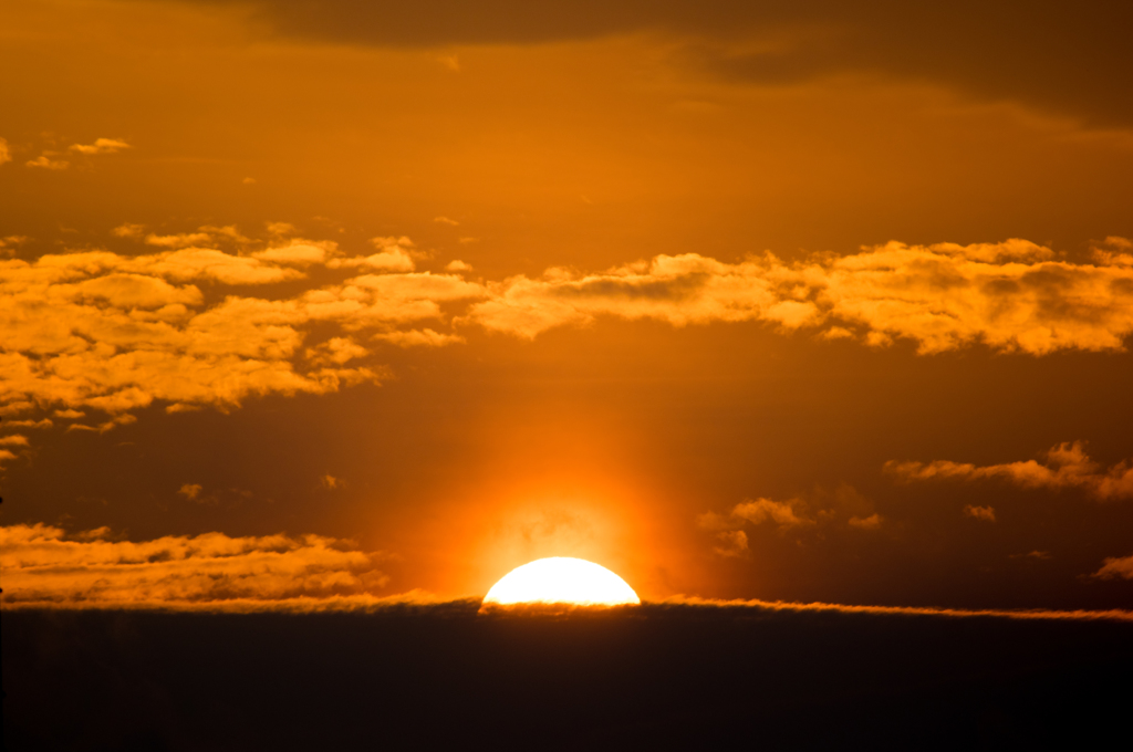夕日