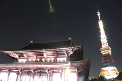 増上寺と東京タワー