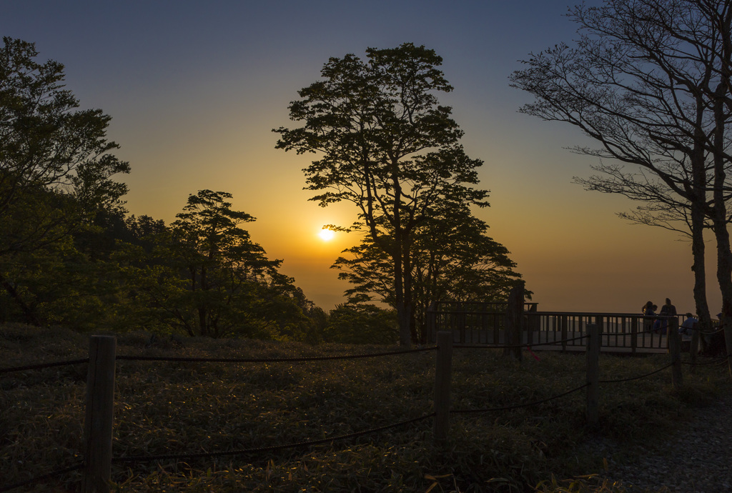 大台ヶ原から見る朝日
