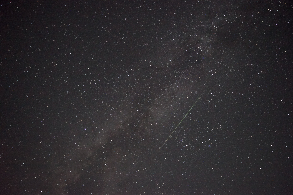 ペルセウス座流星群+夏の大三角形2