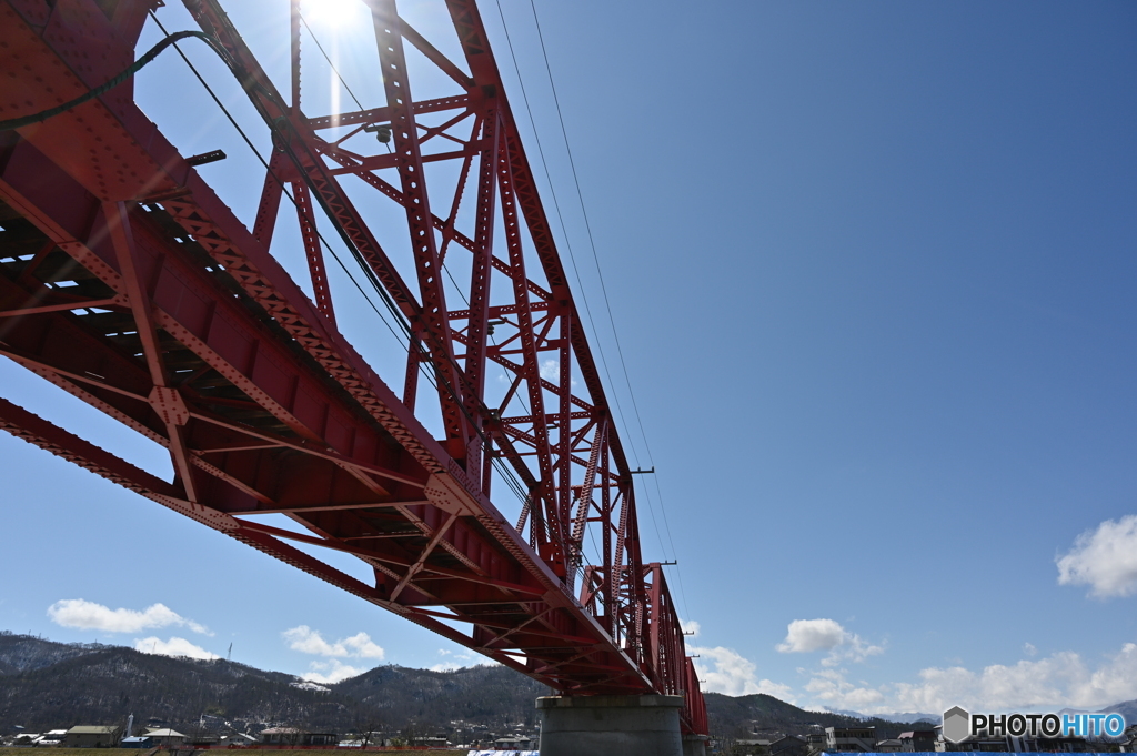 トラス構造のステキな橋