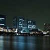 海上のフジテレビ本社
