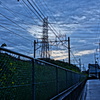 暮れゆく曇り空（絵画調HDR）