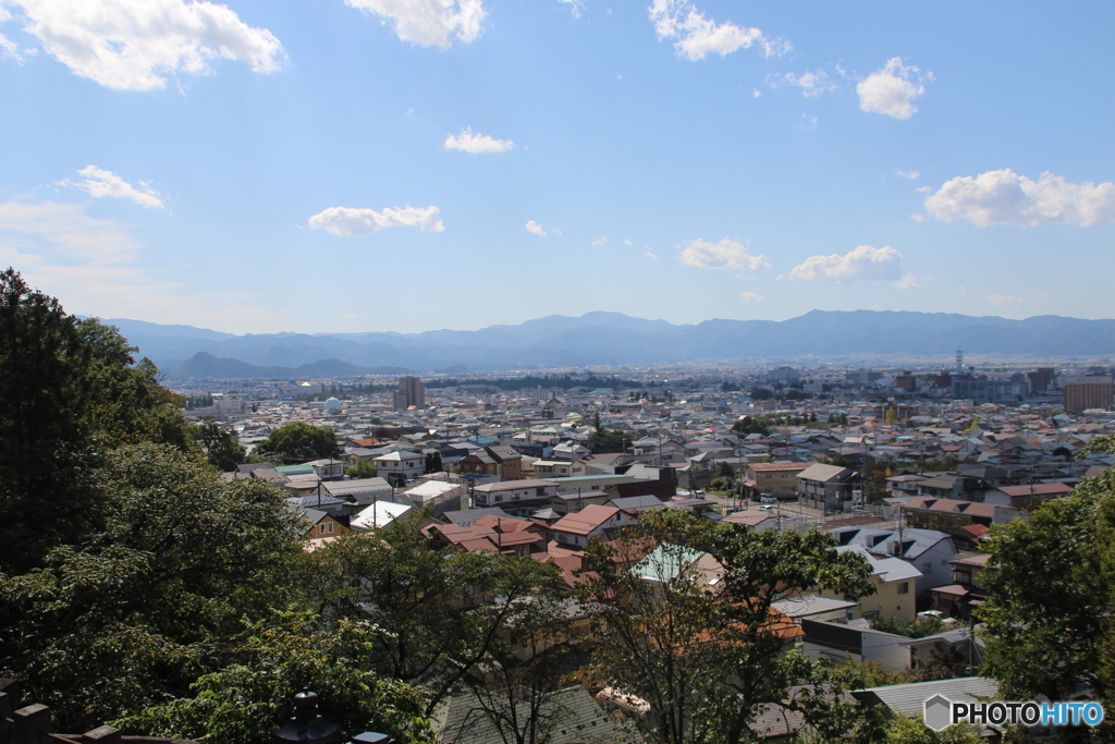 飯盛山から見た會津