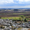 小田の集落と桜川低地