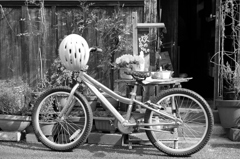 店先の自転車