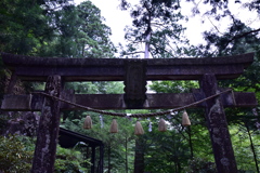 榛名神社にて。