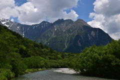 上高地にて。